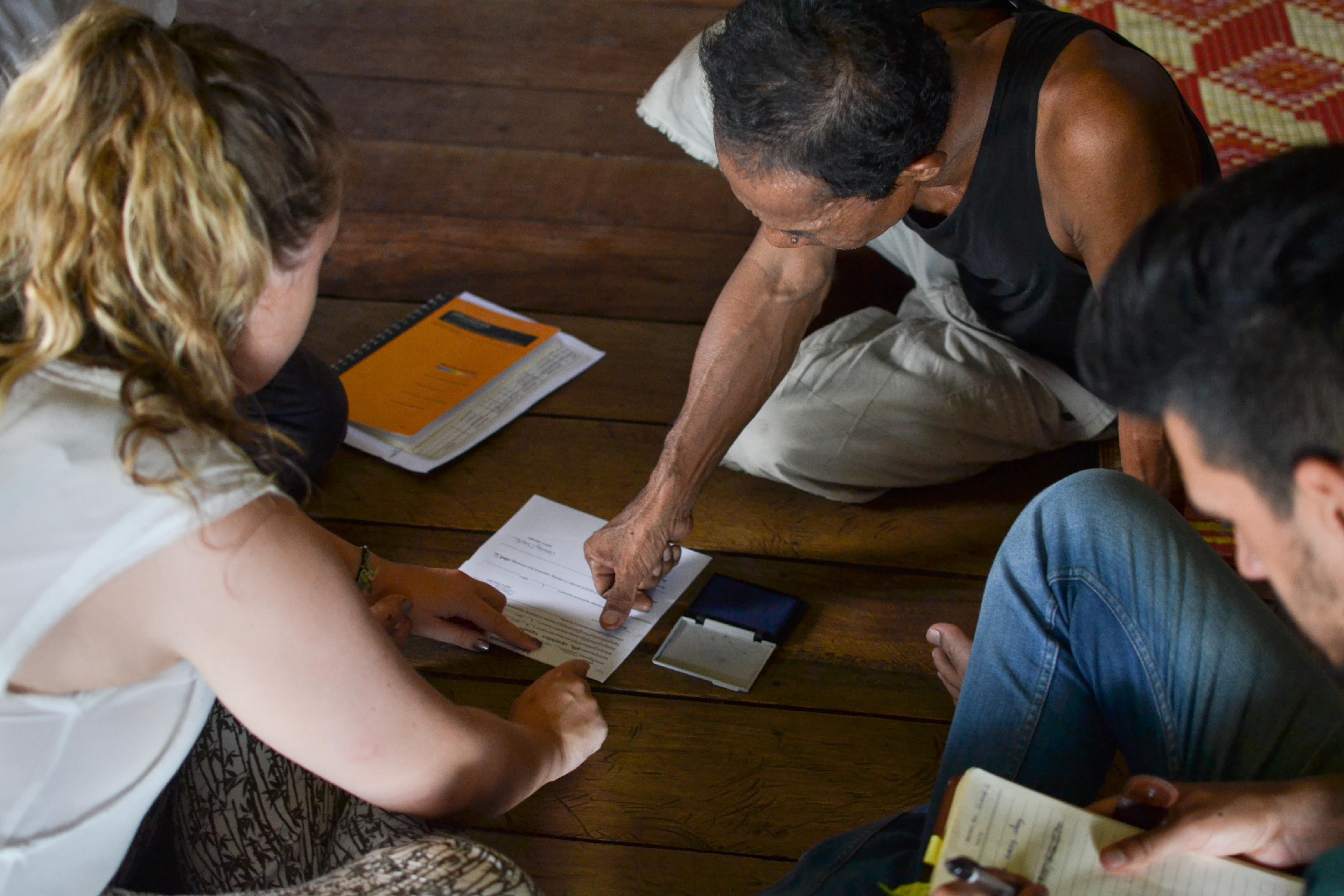 An intern helps local entrepreneurs with applying for loans as part of her Micro-finance placement in Cambodia Local entrepreneurs apply for small business loans as part of Projects Abroad Micro-finance internships in Cambodia